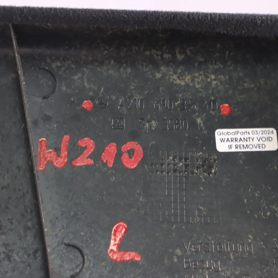 Mercedes W210 Abdeckung Panel Säule B Links Schwarz - SKU A2106903540 - Teilenummer A2106903540