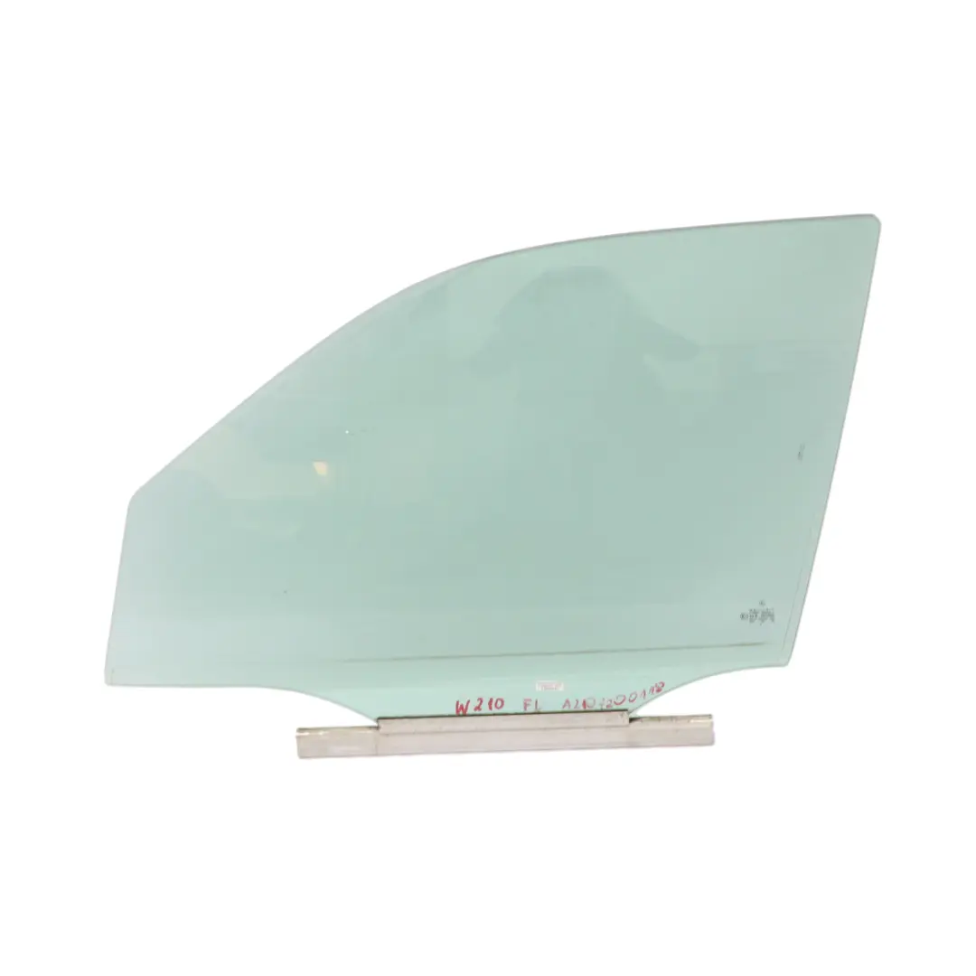 Puerta Ventana Vidrio Delantero Izquierdo Verde para Mercedes W210 con número de pieza A2107200118 Mercedes W210 Puerta Ventana Vidrio Delantero Izquierdo Verde - SKU A2107200118 - Número de pieza A2107200118