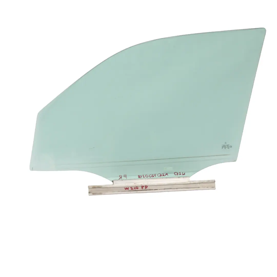 Door Window Glass Front Right O/S Green to Mercedes W210 with Part number A2107200218 Mercedes W210 Door Window Glass Front Right O/S Green - SKU A2107200218 - Part number A2107200218
