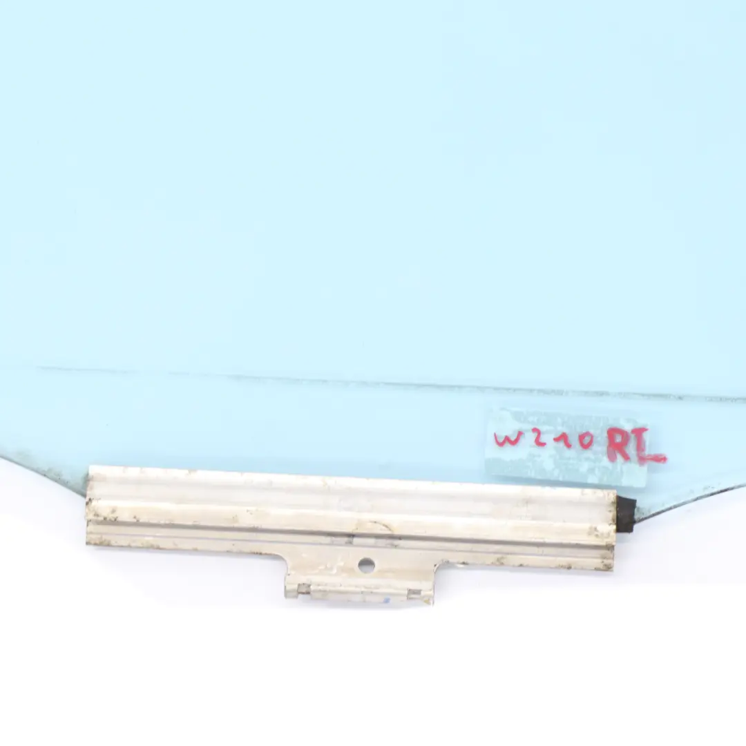 Door Left Glass Window AS2 Heat Absorbing Blue to Mercedes W210 Sedan Rear with Part number A2107300718 Mercedes W210 Sedan Rear Door Left Glass Window AS2 Heat Absorbing Blue - SKU A2107300718 - Part number A2107300718