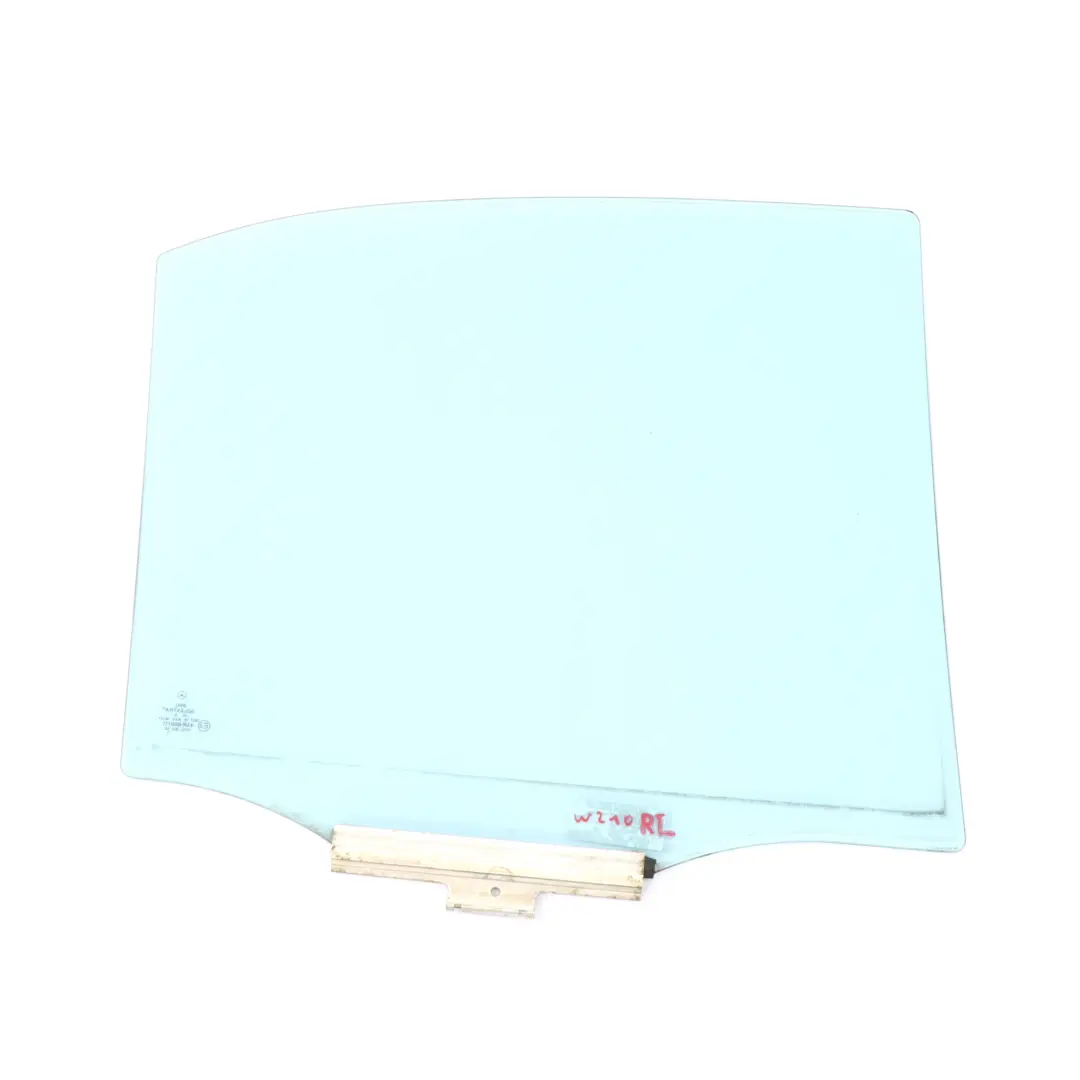 Mercedes W210 Sedan Rear Door Left Glass Window AS2 Heat Absorbing Blue - SKU A2107300718 - Part number A2107300718