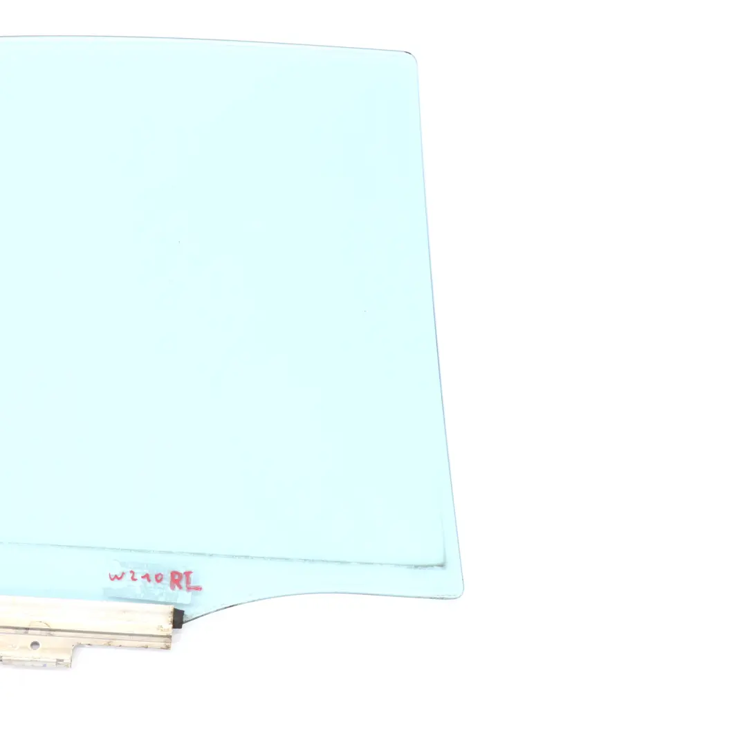 Mercedes W210 Sedan Rear Door Left Glass Window AS2 Heat Absorbing Blue - SKU A2107300718 - Part number A2107300718