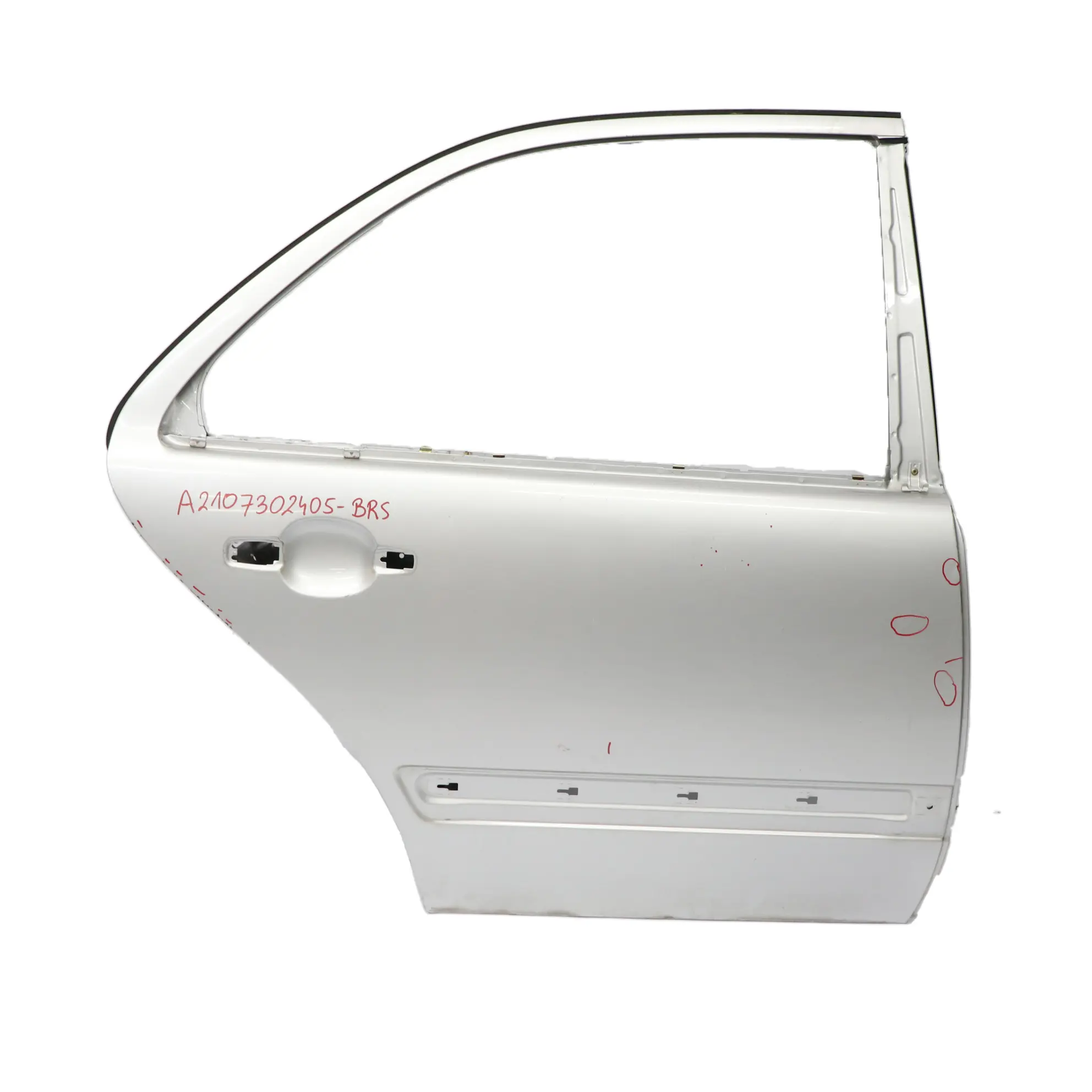 Mercedes W210 Saloon Door Rear Right O/S Brilliant Silver Metallic - 744