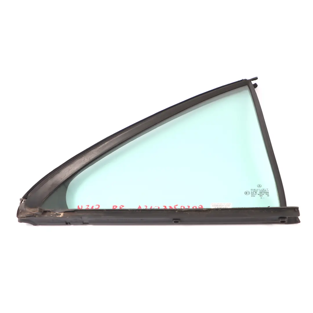 Mercedes W210 Rear Right O/S Triangular Window Glass AS2 - SKU A2107350209 - Part number A2107350209
