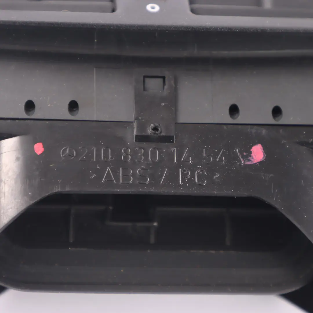 Vent Mercedes W210 Centre Console Rear Nozzle Grille Black to Air with Part number A2108301454 Air Vent Mercedes W210 Centre Console Rear Nozzle Grille Black - SKU A2108301454 - Part number A2108301454