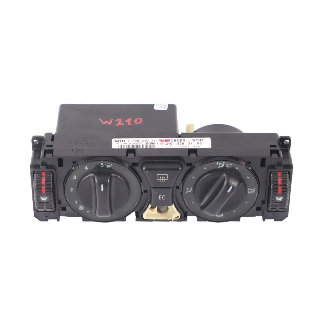 Mercedes W202 W210 Air Conditioning Unit Control Panel - SKU A2108303185-1 - Part number A2108303185