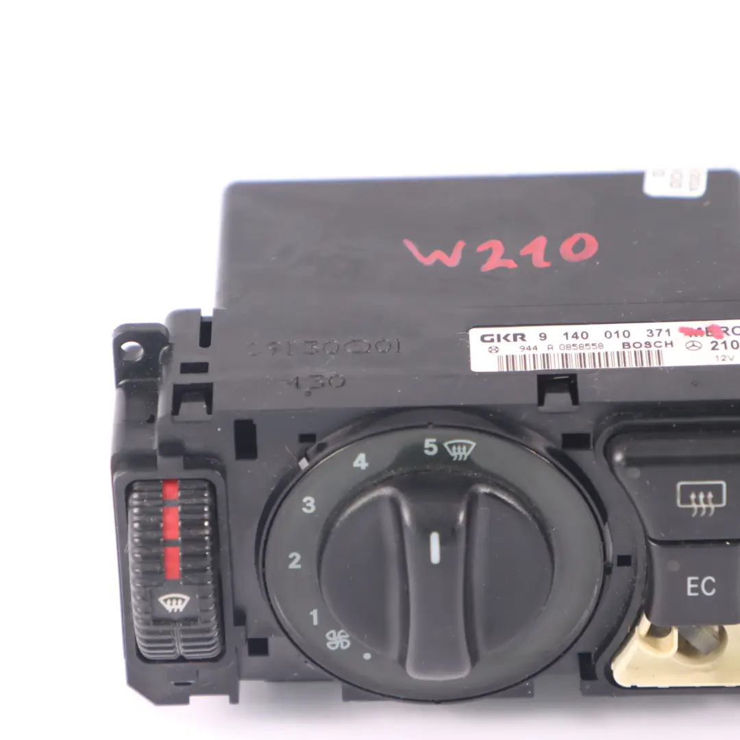 Unidad de Aire Acondicionado Panel de Control para Mercedes W202 W210 con número de pieza A2108303185 Mercedes W202 W210 Unidad de Aire Acondicionado Panel de Control - SKU A2108303185-1 - Número de pieza A2108303185