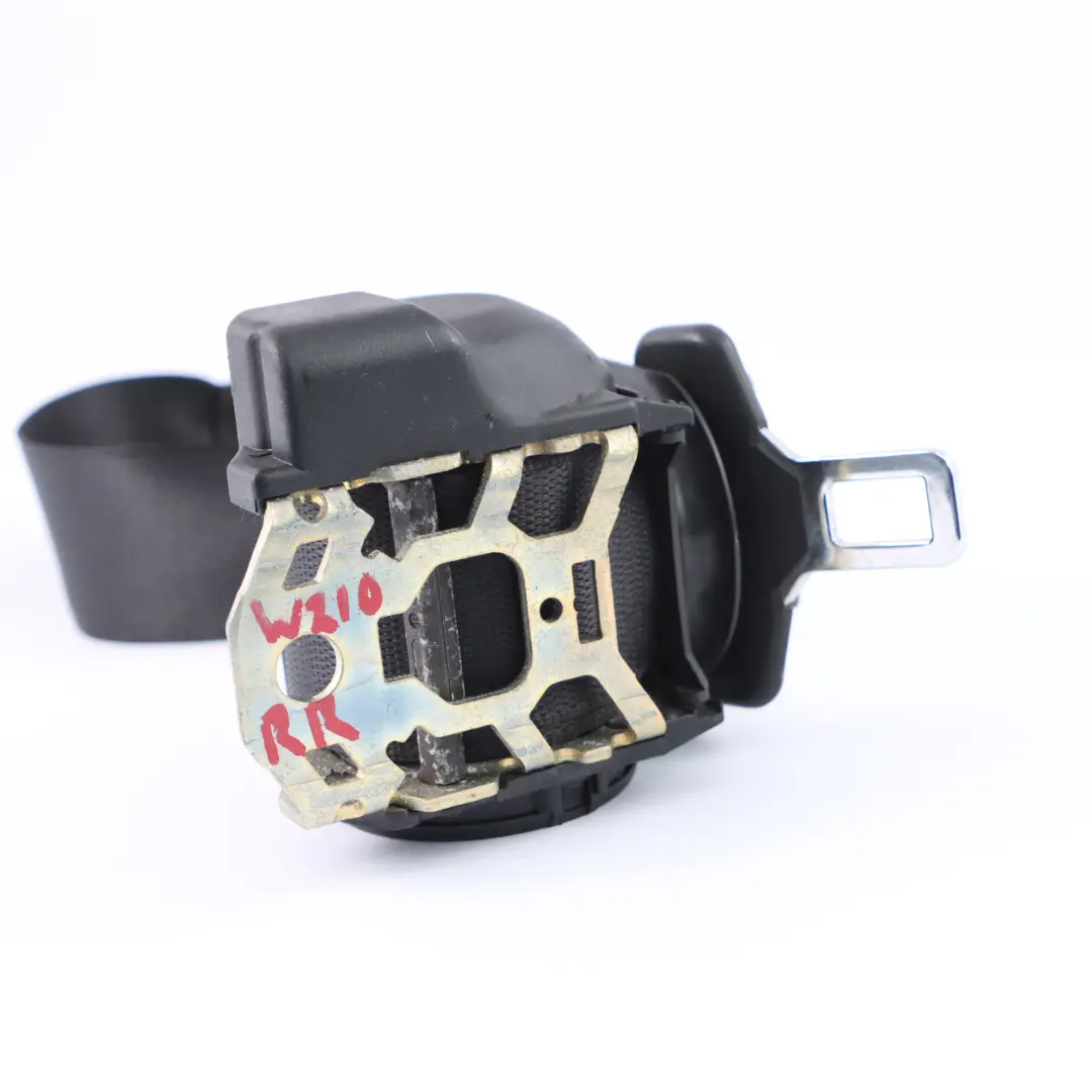 Cintura di sicurezza posteriore destra nera per Mercedes W210 con numero di parte A2108600485 Mercedes W210 Cintura di sicurezza posteriore destra nera - SKU A2108600485 - Numero di parte A2108600485