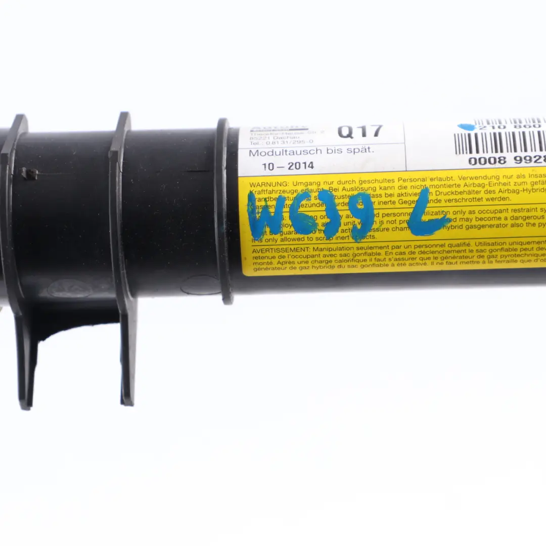Mercedes W210 Airbag de tête Rideau de toit gauche Air Bag - SKU A2108600905 - Numéro de pièce A2108600905