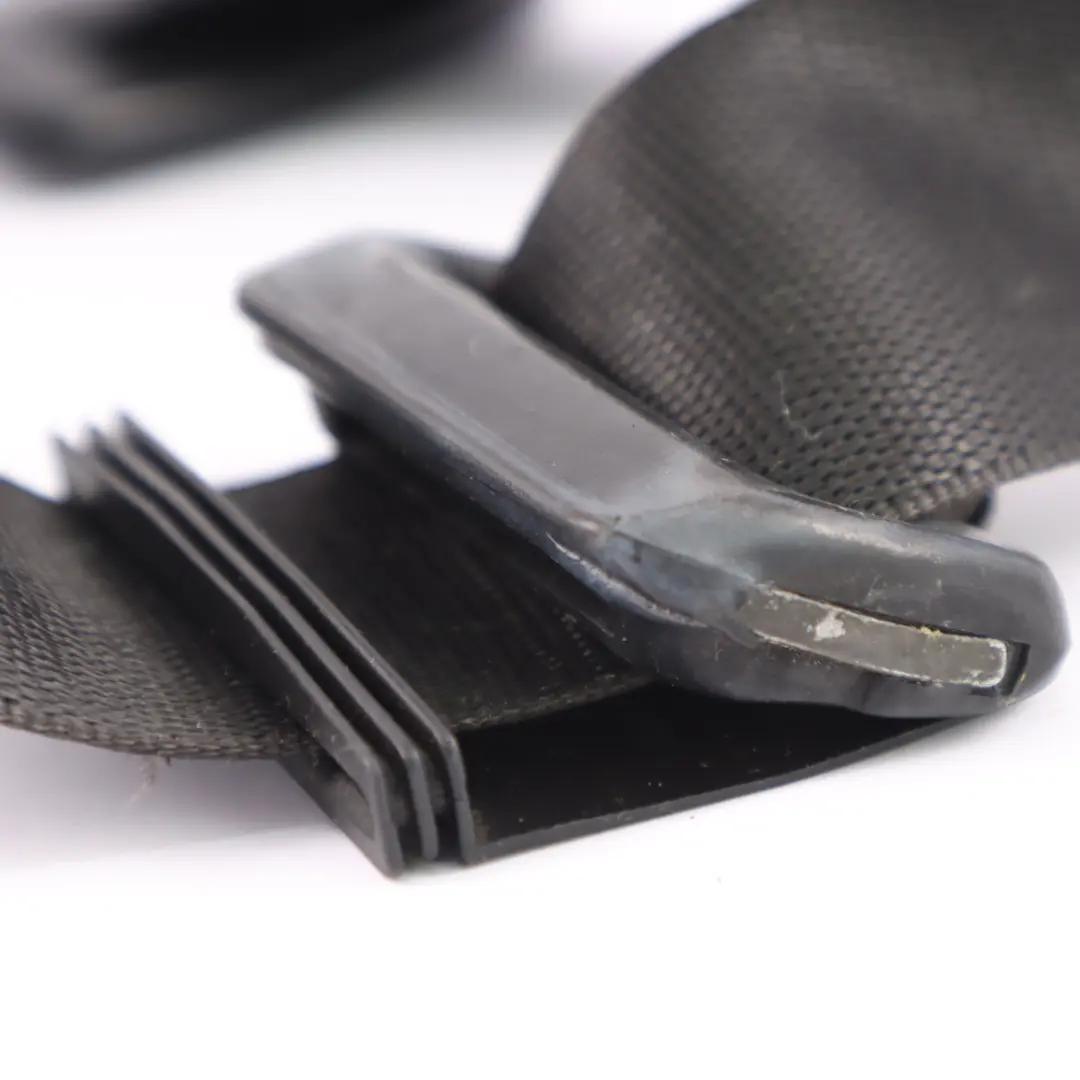 Mercedes W210 Seat Belt Front Left N/S Upper Belt Black - SKU A2108606385 - Part number A2108606385
