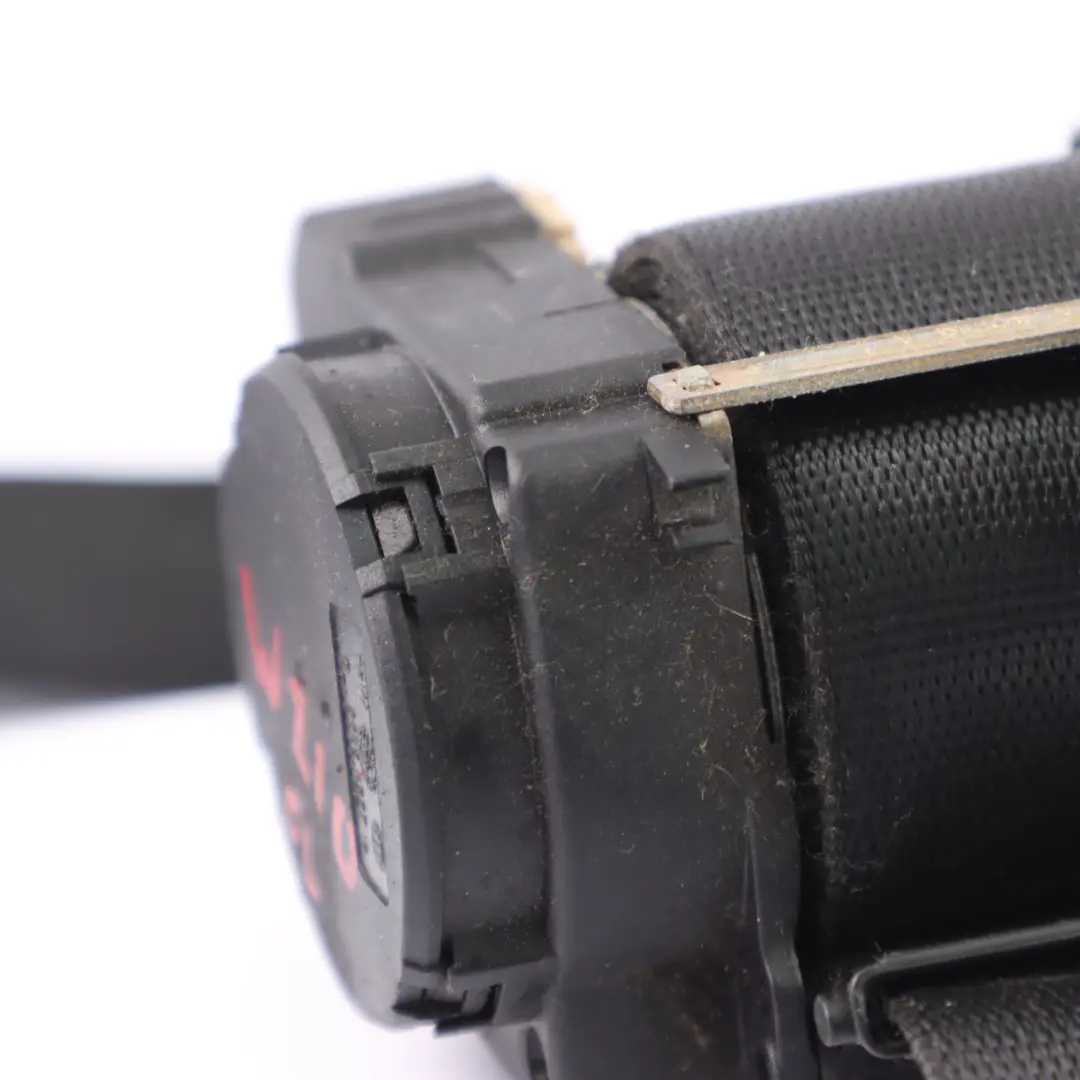 Mercedes W210 Seat Belt Front Left N/S Upper Belt Black - SKU A2108606385 - Part number A2108606385