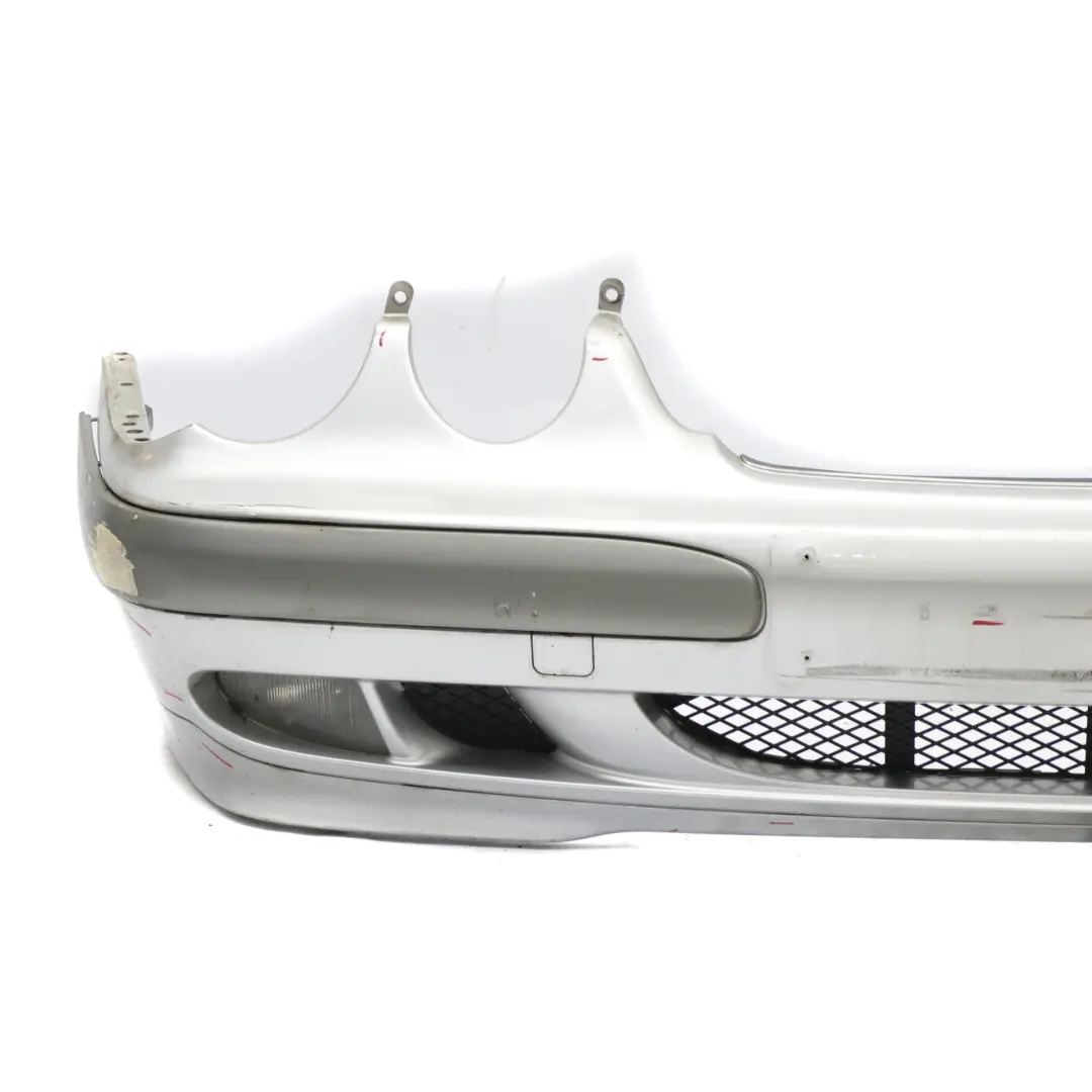 Front Bumper Trim Panel Brilliant Silver Metallic - 744 to Mercedes W210 with Part number A2108851825 Mercedes W210 Front Bumper Trim Panel Brilliant Silver Metallic - 744 - SKU A2108851825-BRS - Part number A2108851825