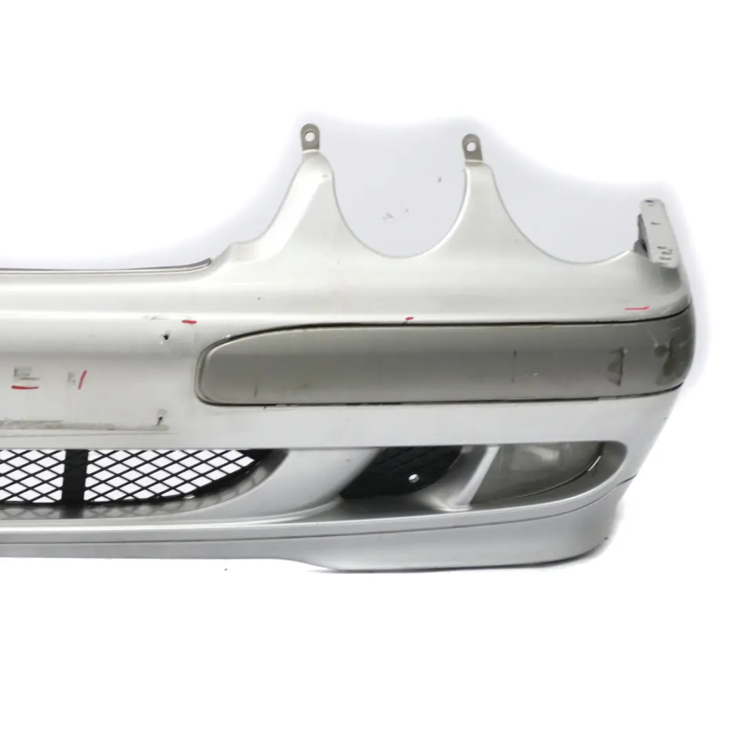 Front Bumper Trim Panel Brilliant Silver Metallic - 744 to Mercedes W210 with Part number A2108851825 Mercedes W210 Front Bumper Trim Panel Brilliant Silver Metallic - 744 - SKU A2108851825-BRS - Part number A2108851825