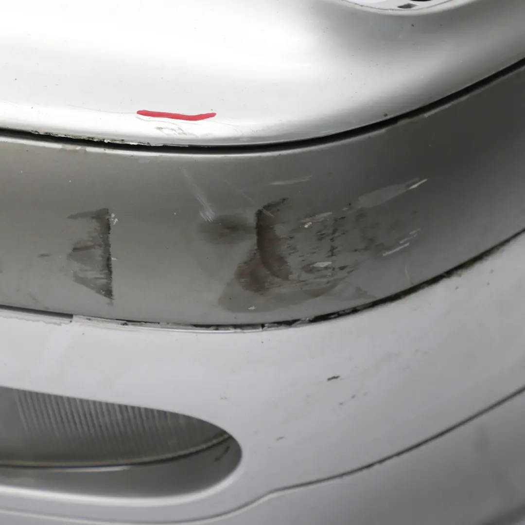 Front Bumper Trim Panel Brilliant Silver Metallic - 744 to Mercedes W210 with Part number A2108851825 Mercedes W210 Front Bumper Trim Panel Brilliant Silver Metallic - 744 - SKU A2108851825-BRS - Part number A2108851825