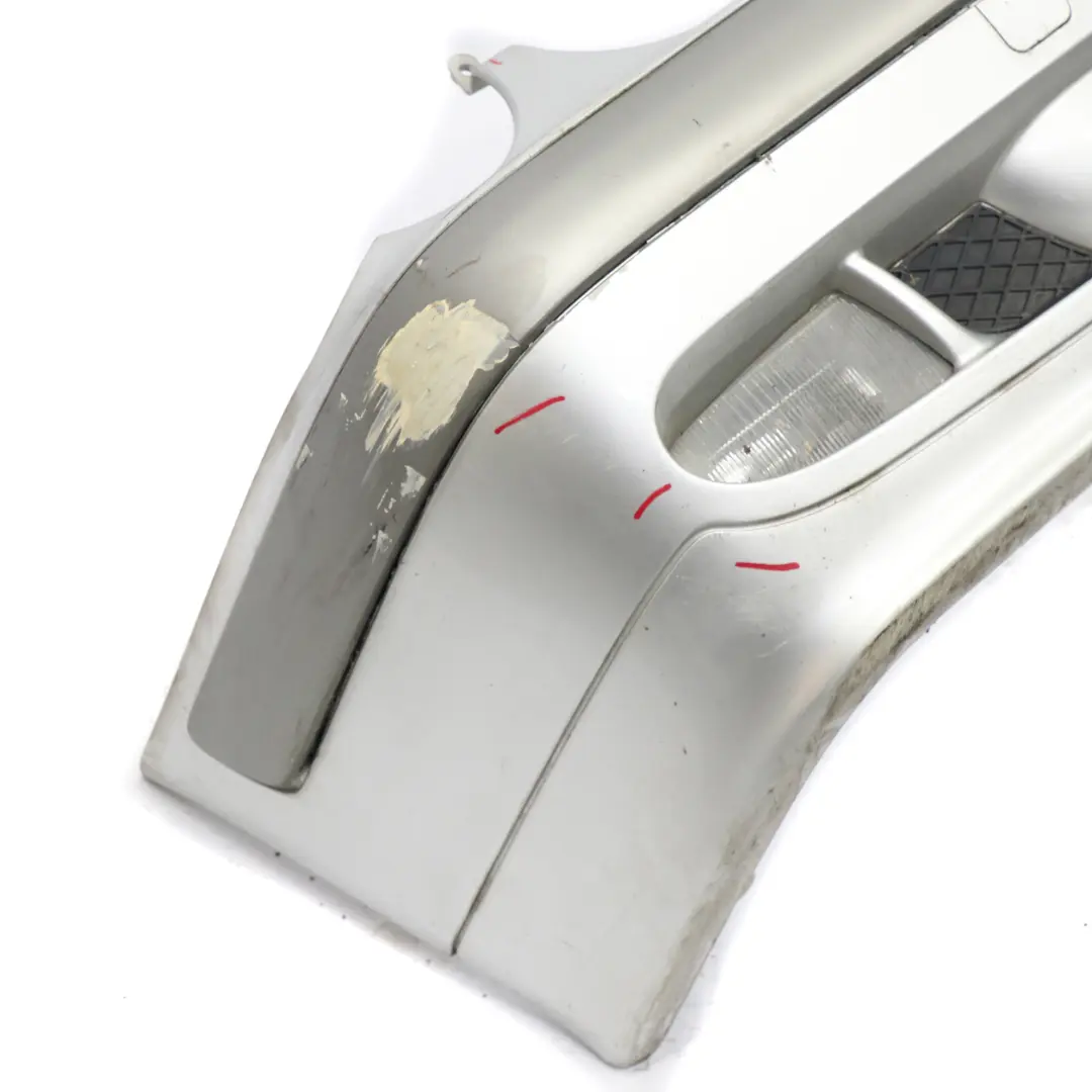 Mercedes W210 Front Bumper Trim Panel Brilliant Silver Metallic - 744 - SKU A2108851825-BRS - Part number A2108851825