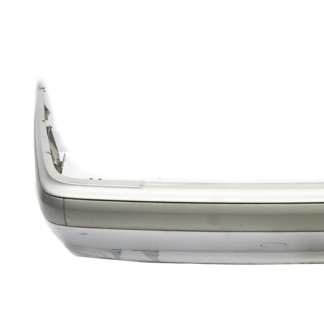 Bumper Trim Panel Saloon Brilliant Silver Metallic - 744 to Mercedes W210 Rear with Part number A2108852125 Mercedes W210 Rear Bumper Trim Panel Saloon Brilliant Silver Metallic - 744 - SKU A2108852125-BRS - Part number A2108852125