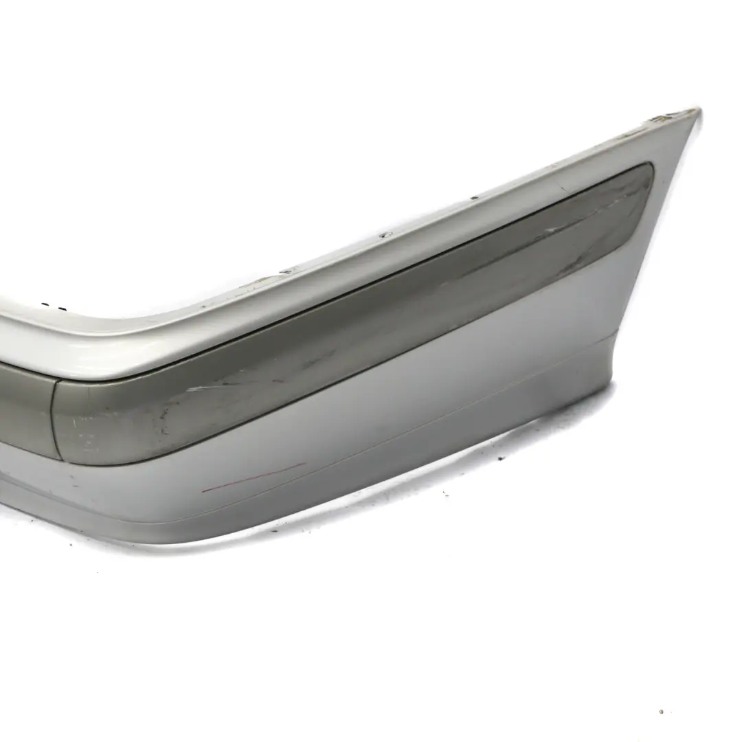 Bumper Trim Panel Saloon Brilliant Silver Metallic - 744 to Mercedes W210 Rear with Part number A2108852125 Mercedes W210 Rear Bumper Trim Panel Saloon Brilliant Silver Metallic - 744 - SKU A2108852125-BRS - Part number A2108852125
