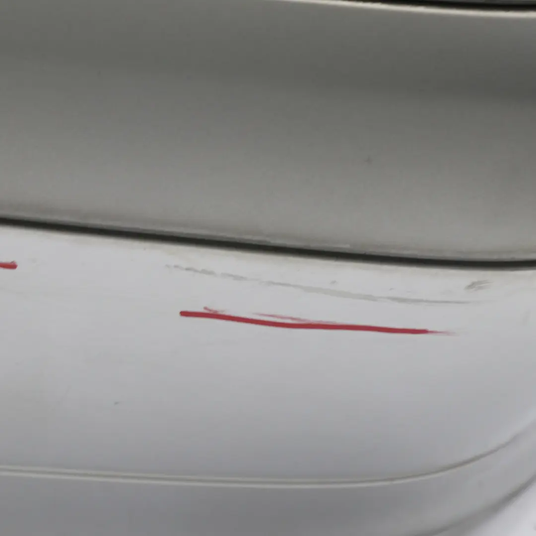 Bumper Trim Panel Saloon Brilliant Silver Metallic - 744 to Mercedes W210 Rear with Part number A2108852125 Mercedes W210 Rear Bumper Trim Panel Saloon Brilliant Silver Metallic - 744 - SKU A2108852125-BRS - Part number A2108852125