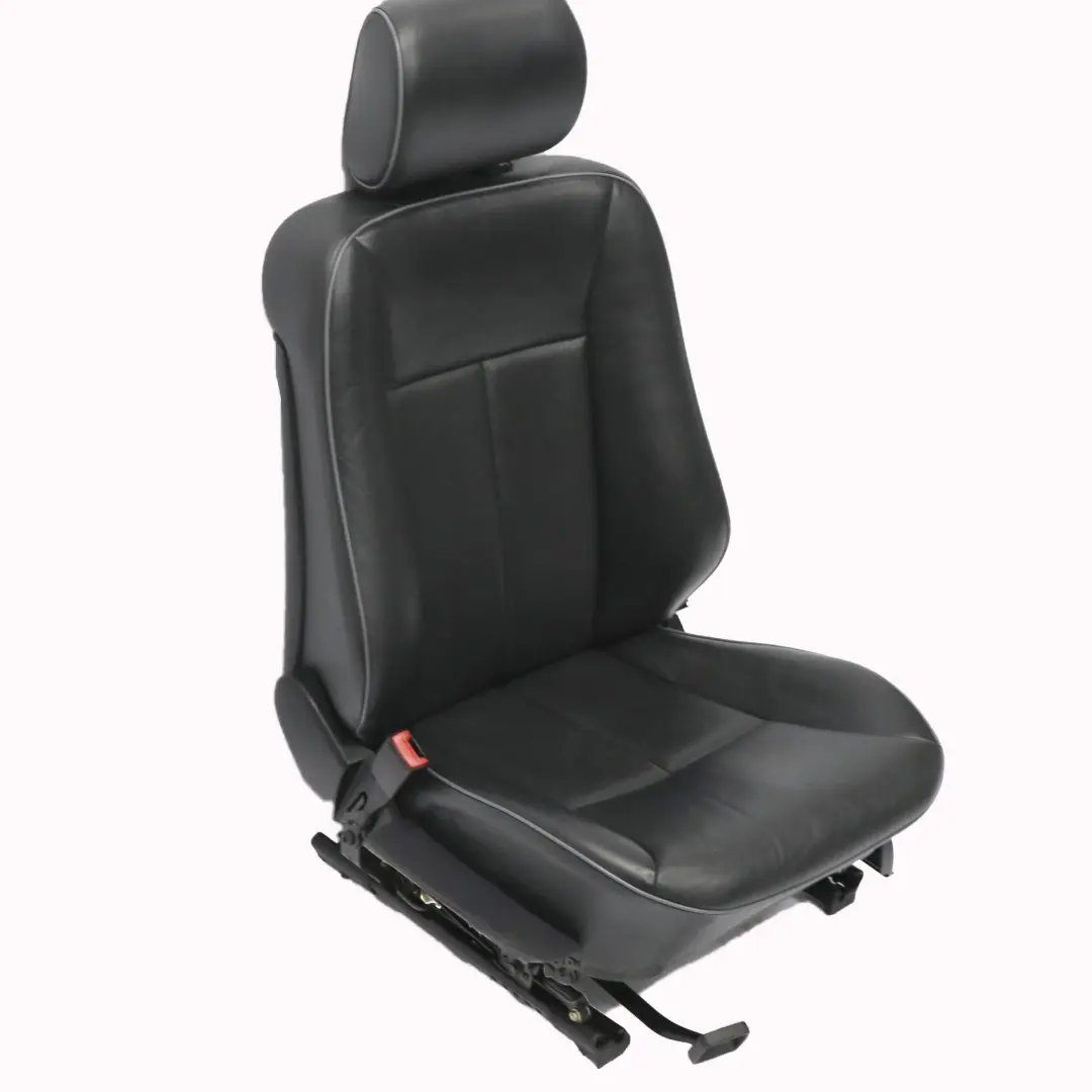 Vordersitz Links Schwarz Leder Sitz für Mercedes W210 S210 mit Teilenummer A2109104147 Mercedes W210 S210 Vordersitz Links Schwarz Leder Sitz - SKU A2109104147 - Teilenummer A2109104147
