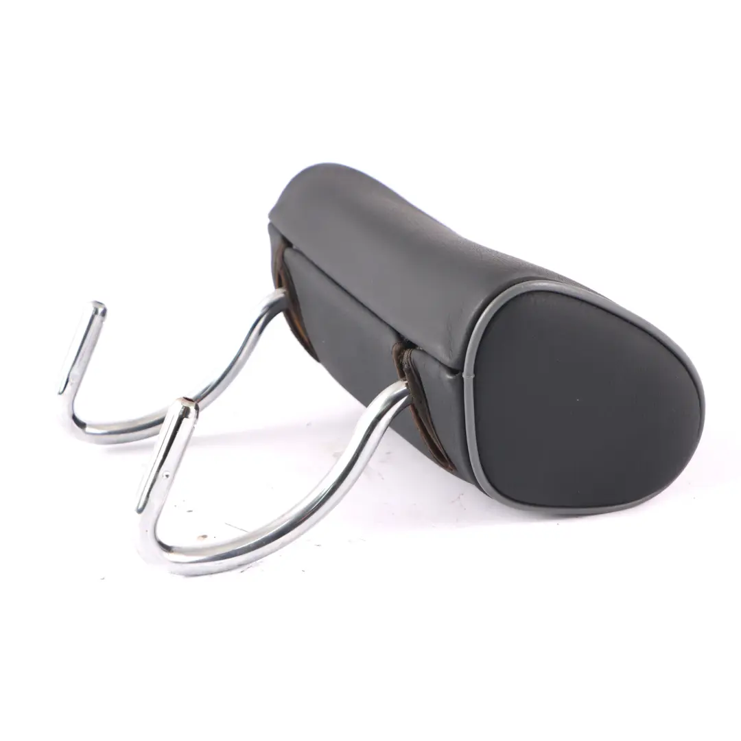 Mercedes W210 Rear Seat Headrest Left Right Centre Head Rest Black Leather - SKU A2109704650 - Part number A2109704650