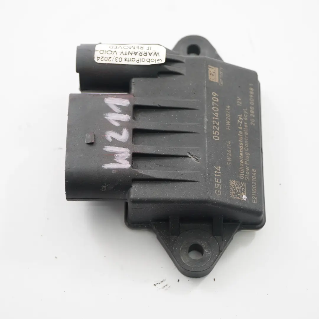 Glow Plug Diesel Relay Unit Control Module to Mercedes W211 with Part number A2110021048 Mercedes W211 Glow Plug Diesel Relay Unit Control Module - SKU A2110021048 - Part number A2110021048