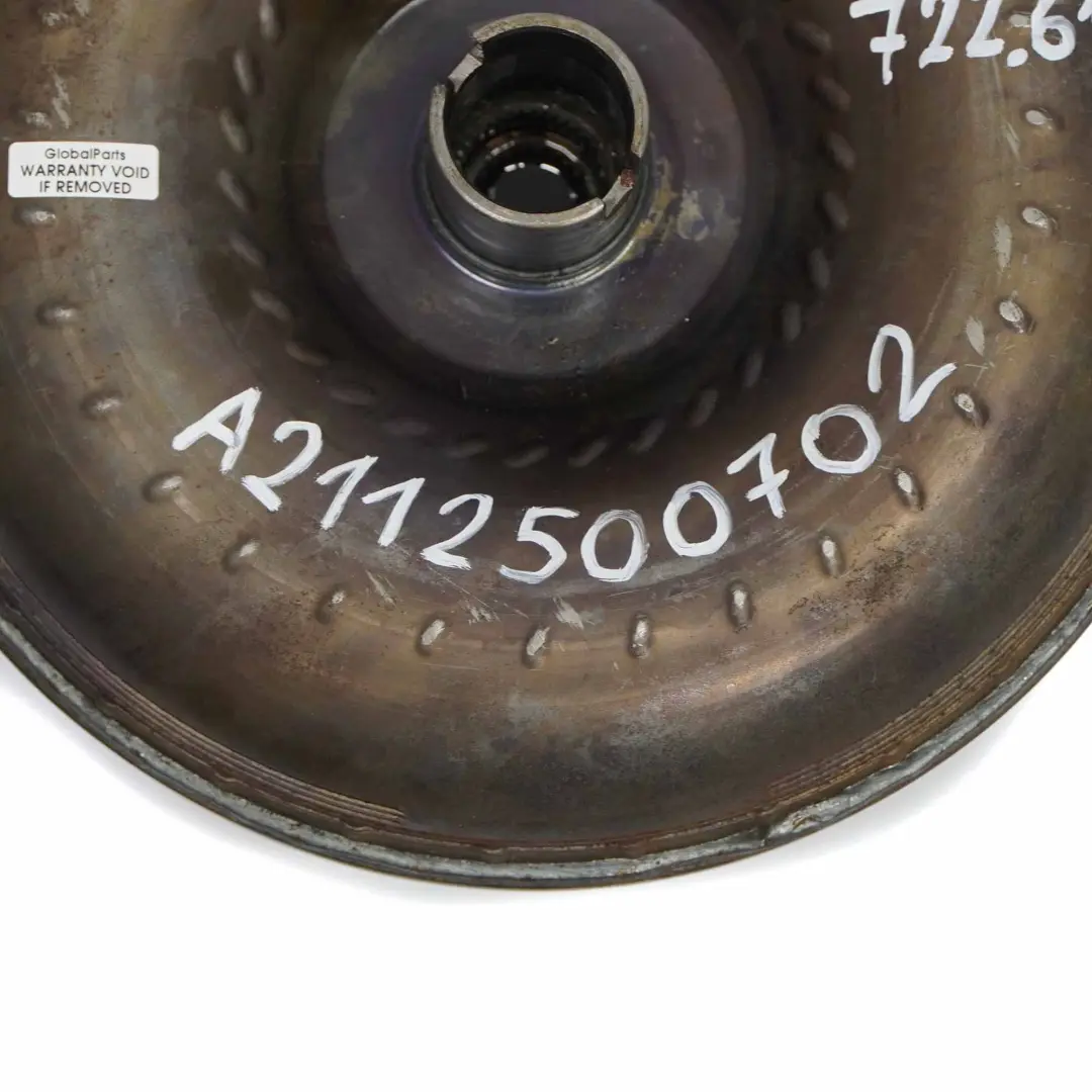 Torque Converter Mercedes W203 W204 W211 Automatic Gearbox 722.618 to with Part number A2112500702 Torque Converter Mercedes W203 W204 W211 Automatic Gearbox 722.618 - SKU A2112500702 - Part number A2112500702