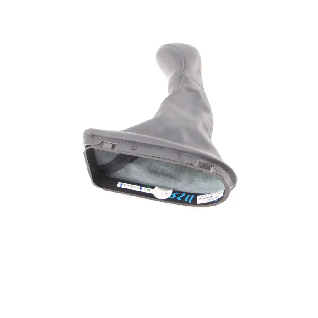 Shift Lever Selector Cover Knob Leather Automatic to Mercedes W211 Gear with Part number A2112671110 Mercedes W211 Gear Shift Lever Selector Cover Knob Leather Automatic - SKU A2112671110 - Part number A2112671110