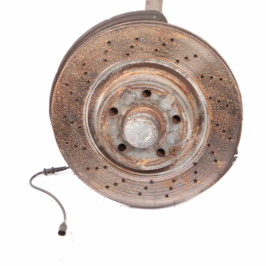 Mercedes W211 280 CDI Front Left N/S Suspension Leg Perforated Brake Disc Wheel - SKU A2113306420-1 - Part number A2113306420