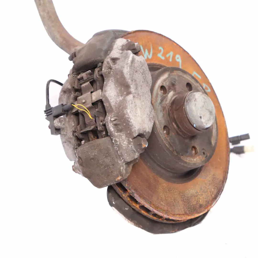 Mercedes W211 W219 350 CDI anteriore destro sospensione gamba freno ruota mozzo - SKU A2113306520 - Numero di parte A2113306520