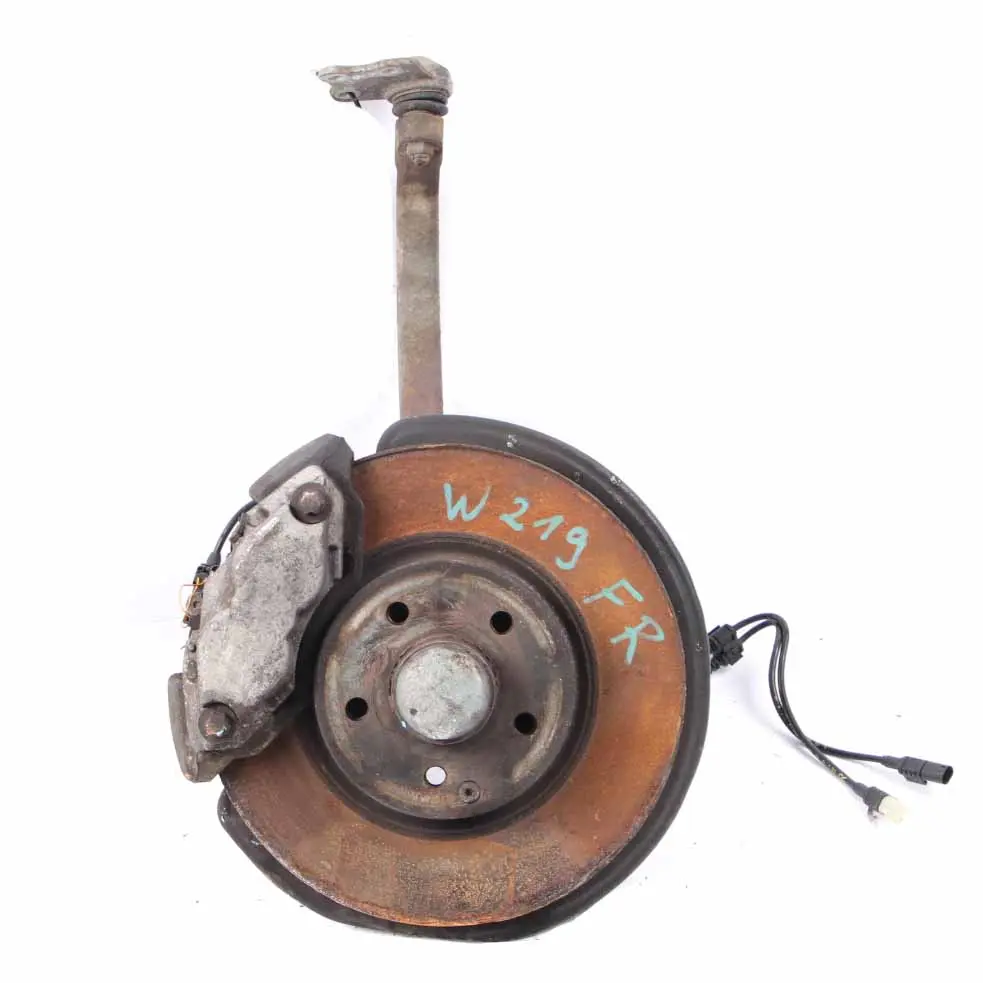 Mercedes W211 W219 350 CDI anteriore destro sospensione gamba freno ruota mozzo