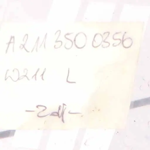 OM646 Transmisión Eje de Salida Trasero Izquierdo para Mercedes W211 con número de pieza A2113500356 Mercedes W211 OM646 Transmisión Eje de Salida Trasero Izquierdo - SKU A2113500356 - Número de pieza A2113500356