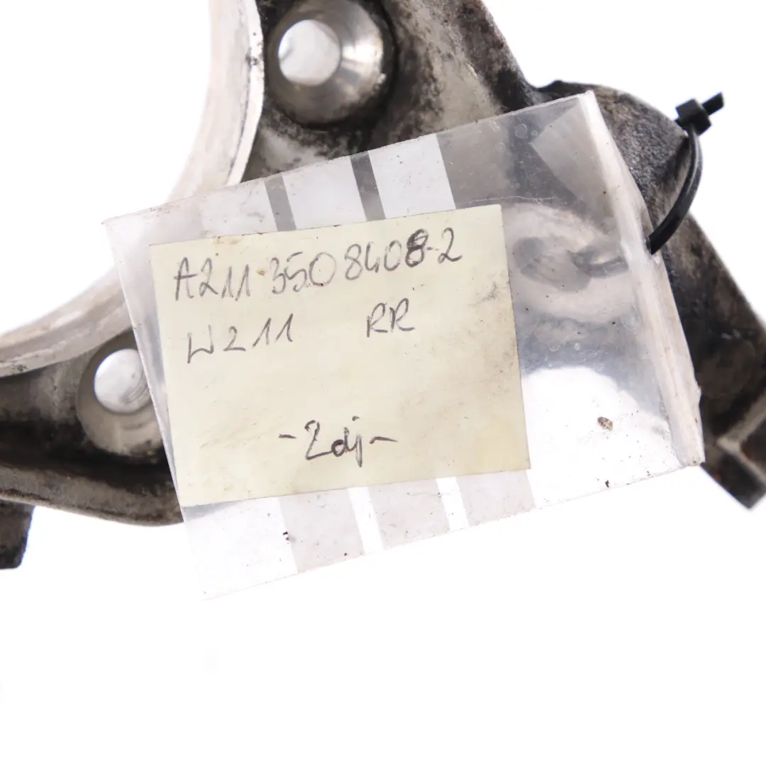 Rueda trasera derecha Suspensión Cubo Knuckle para Mercedes W211 con número de pieza A2113508408 Mercedes W211 Rueda trasera derecha Suspensión Cubo Knuckle - SKU A2113508408-2 - Número de pieza A2113508408