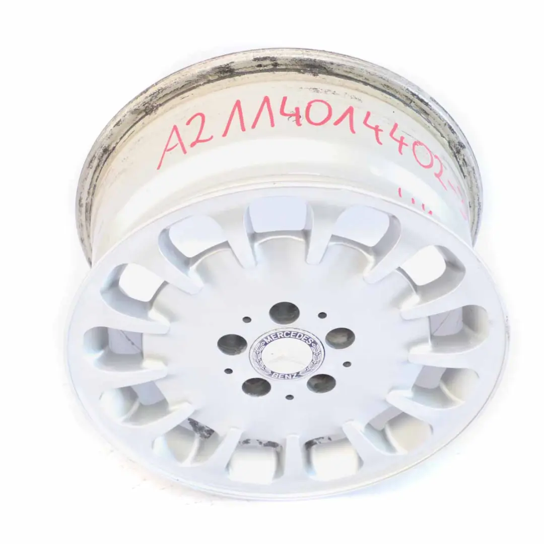 Alloy Wheel Rim 16" 7,5J ET:42 13 Hole Design Allround to Mercedes W211 with Part number A2114014402 Mercedes W211 Alloy Wheel Rim 16" 7,5J ET:42 13 Hole Design Allround - SKU A2114014402-3 - Part number A2114014402