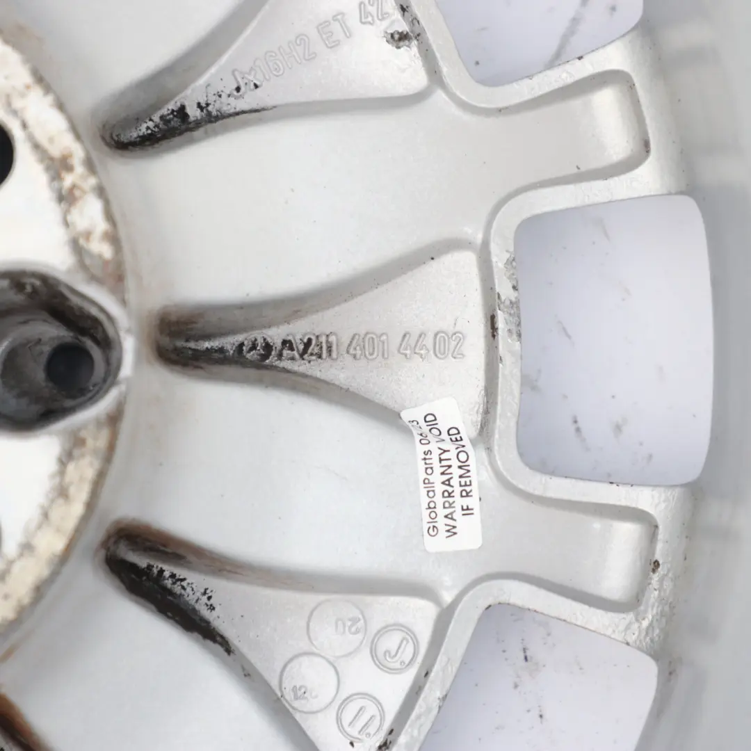 Alloy Wheel Rim 16" 7,5J ET:42 13 Hole Design Allround to Mercedes W211 with Part number A2114014402 Mercedes W211 Alloy Wheel Rim 16" 7,5J ET:42 13 Hole Design Allround - SKU A2114014402-3 - Part number A2114014402