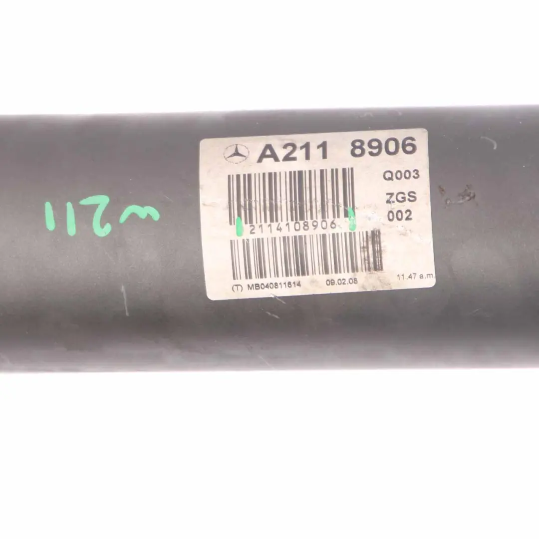OM642 Propshaft Eje transmisión Transmisión automática para Mercedes W211 con número de pieza A2114108906 Mercedes W211 OM642 Propshaft Eje transmisión Transmisión automática - SKU A2114108906 - Número de pieza A2114108906