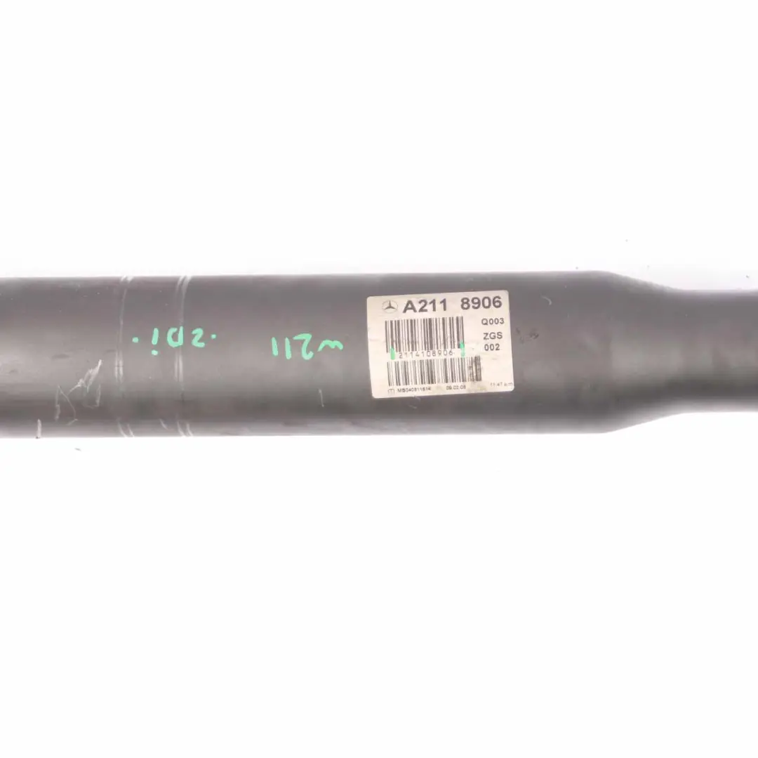 OM642 Propshaft Drive Shaft Automatic Transmission to Mercedes W211 with Part number A2114108906 Mercedes W211 OM642 Propshaft Drive Shaft Automatic Transmission - SKU A2114108906 - Part number A2114108906