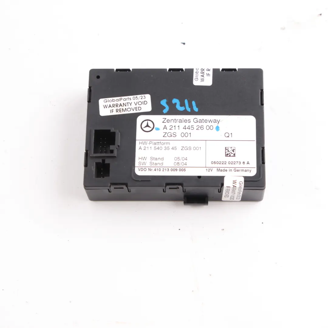 Central Gateway Control Unit Module ECU to Mercedes W211 with Part number A2114452600 Mercedes W211 Central Gateway Control Unit Module ECU - SKU A2114452600 - Part number A2114452600