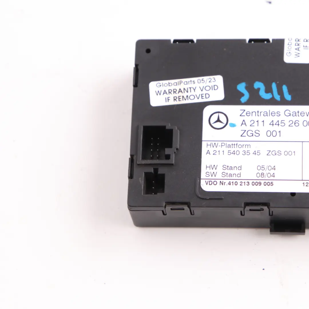 Central Gateway Control Unit Module ECU to Mercedes W211 with Part number A2114452600 Mercedes W211 Central Gateway Control Unit Module ECU - SKU A2114452600 - Part number A2114452600
