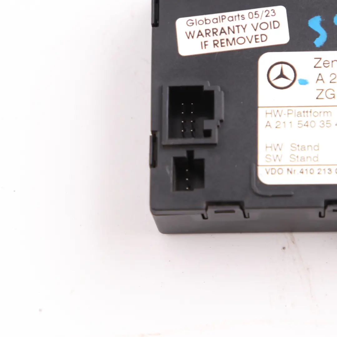Mercedes W211 Central Gateway Control Unit Module ECU - SKU A2114452600 - Part number A2114452600