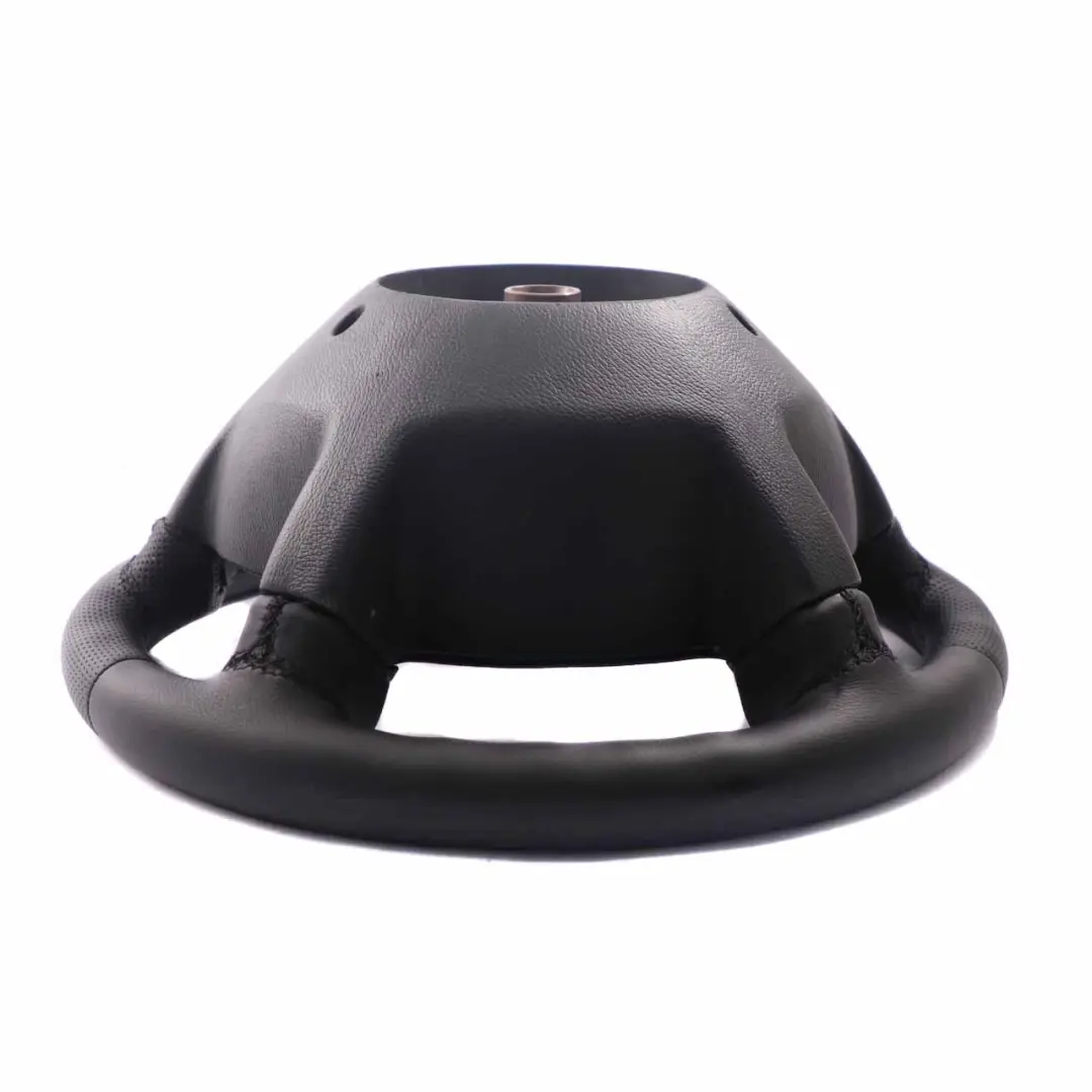 NUEVO volante de cuero negro con hilos negros para Mercedes W211 con número de pieza A2114600203 Mercedes W211 NUEVO volante de cuero negro con hilos negros - SKU A2114600203-1 - Número de pieza A2114600203
