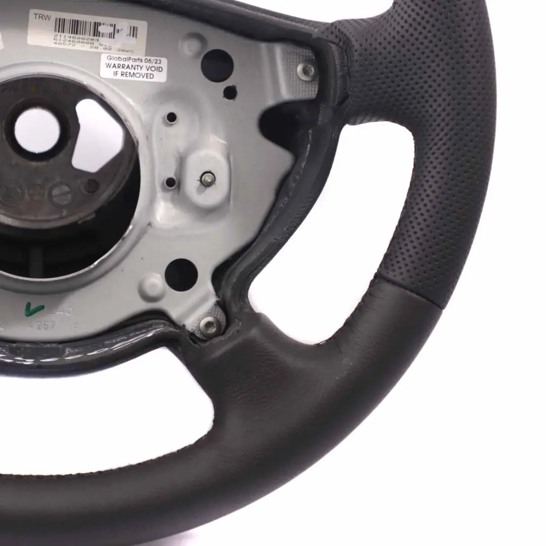 Mercedes-Benz E-Class W211 NEW Black Leather Steering Wheel with Black Threads to with Part number A2114600203 Mercedes-Benz E-Class W211 NEW Black Leather Steering Wheel with Black Threads - SKU A2114600203-1 - Part number A2114600203