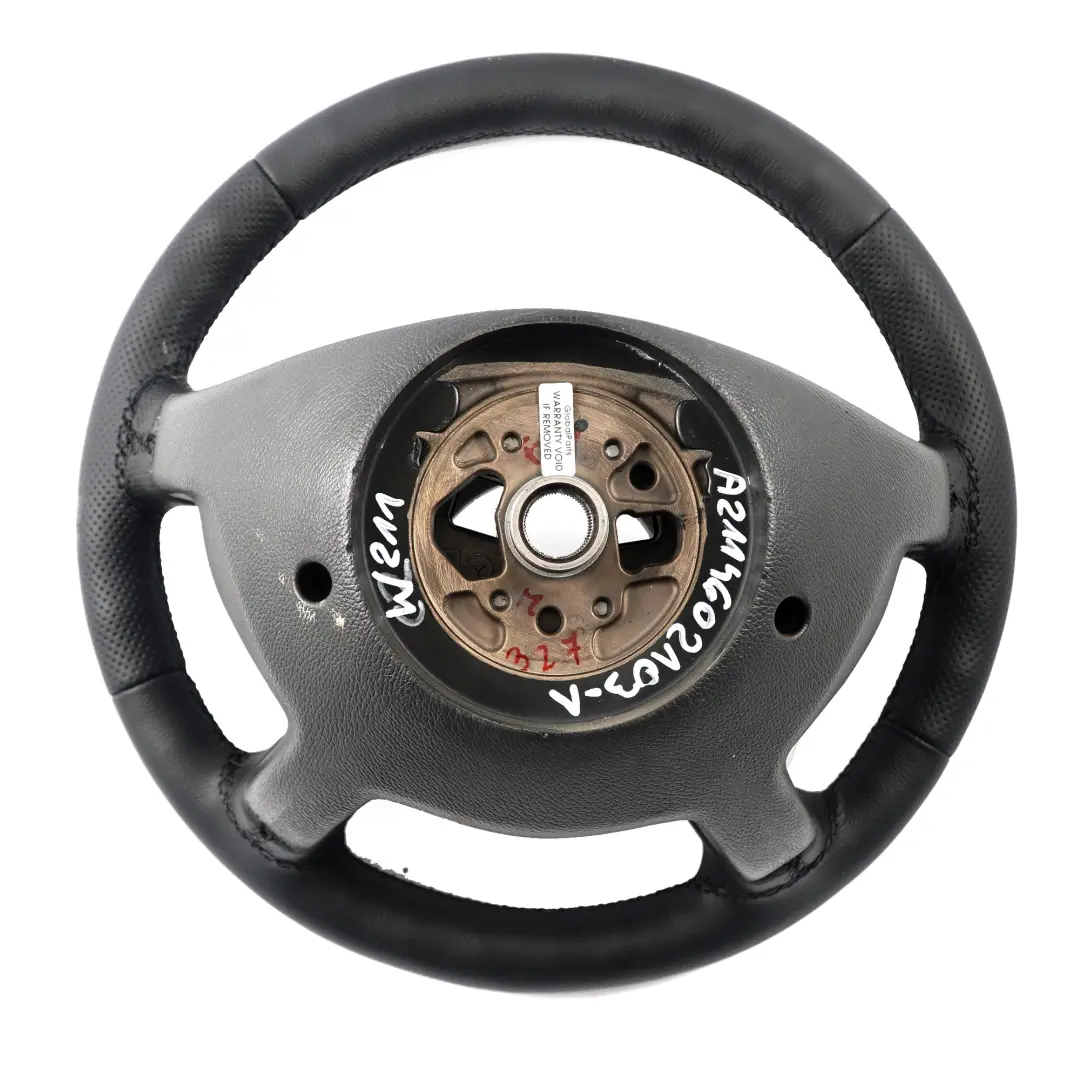 Mercedes W211 NOUVEAU Volant en cuir noir Filets noirs - SKU A2114602103-1 - Numéro de pièce A2114602103