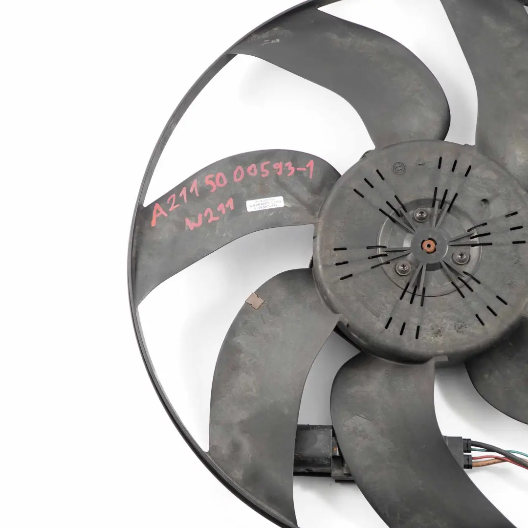 Mercedes W211 E200 CDI E220 CDI Engine Cooling Radiator Fan - SKU A2115000593-1 - Part number A2115000593