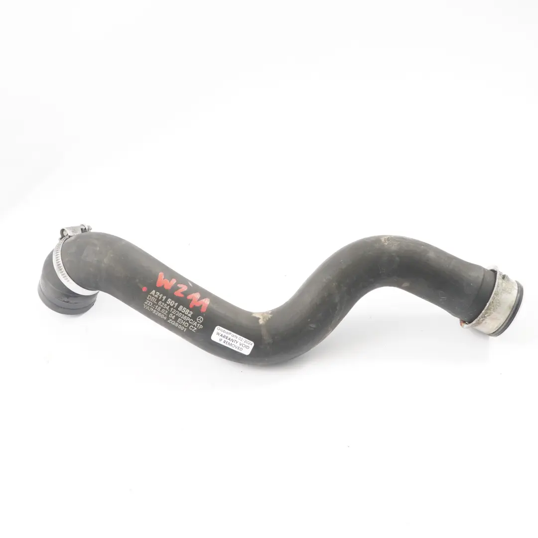 Mercedes W211 OM646 Water Hose Radiator Cooling Coolant Pipe Line - SKU A2115018582 - Part number A2115018582