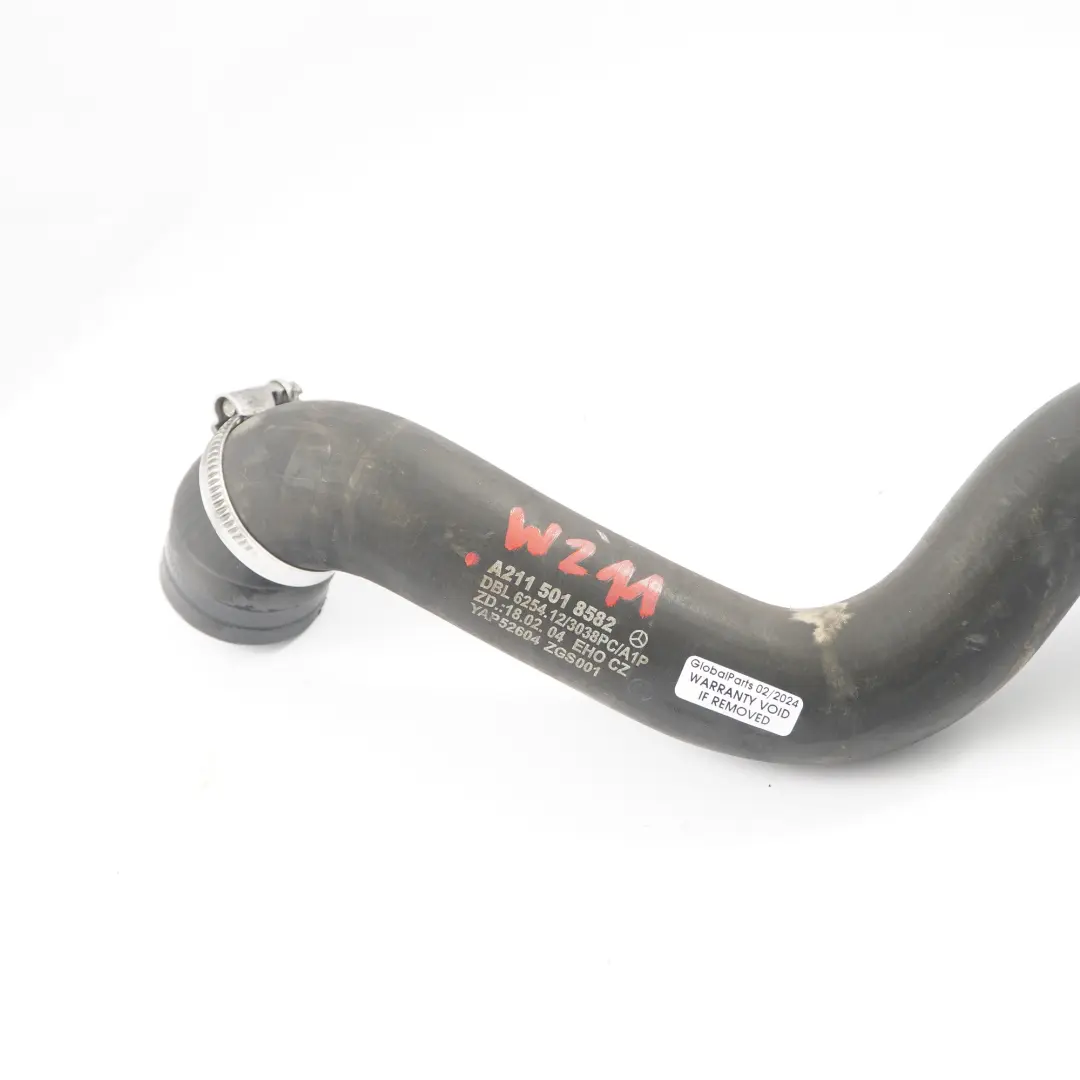 OM646 Tubo acqua Radiatore Linea tubo refrigerante per Mercedes W211 con numero di parte A2115018582 Mercedes W211 OM646 Tubo acqua Radiatore Linea tubo refrigerante - SKU A2115018582 - Numero di parte A2115018582