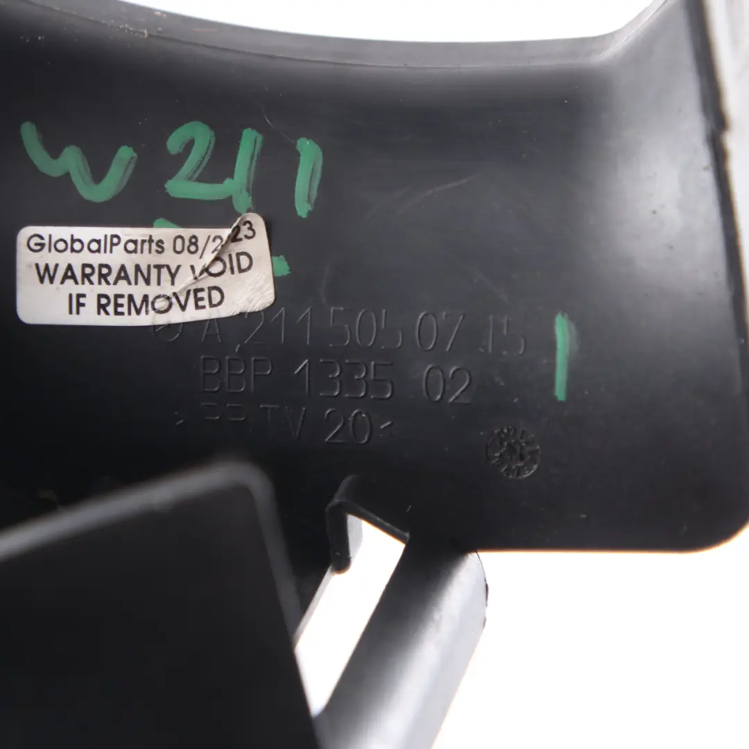 Wlotu powietrza do Mercedes W211 S211 o numerze A2115050715 Mercedes W211 S211 Wlotu powietrza - SKU A2115050715 - Numer Części A2115050715