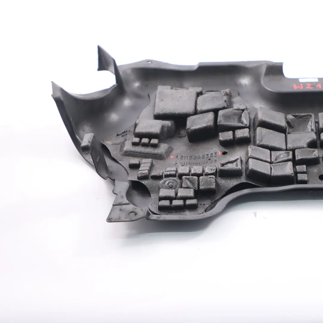 Underbody Underride Shield Panel Shielding Trim to Mercedes W211 Engine with Part number A2115202323 Mercedes W211 Engine Underbody Underride Shield Panel Shielding Trim - SKU A2115202323 - Part number A2115202323