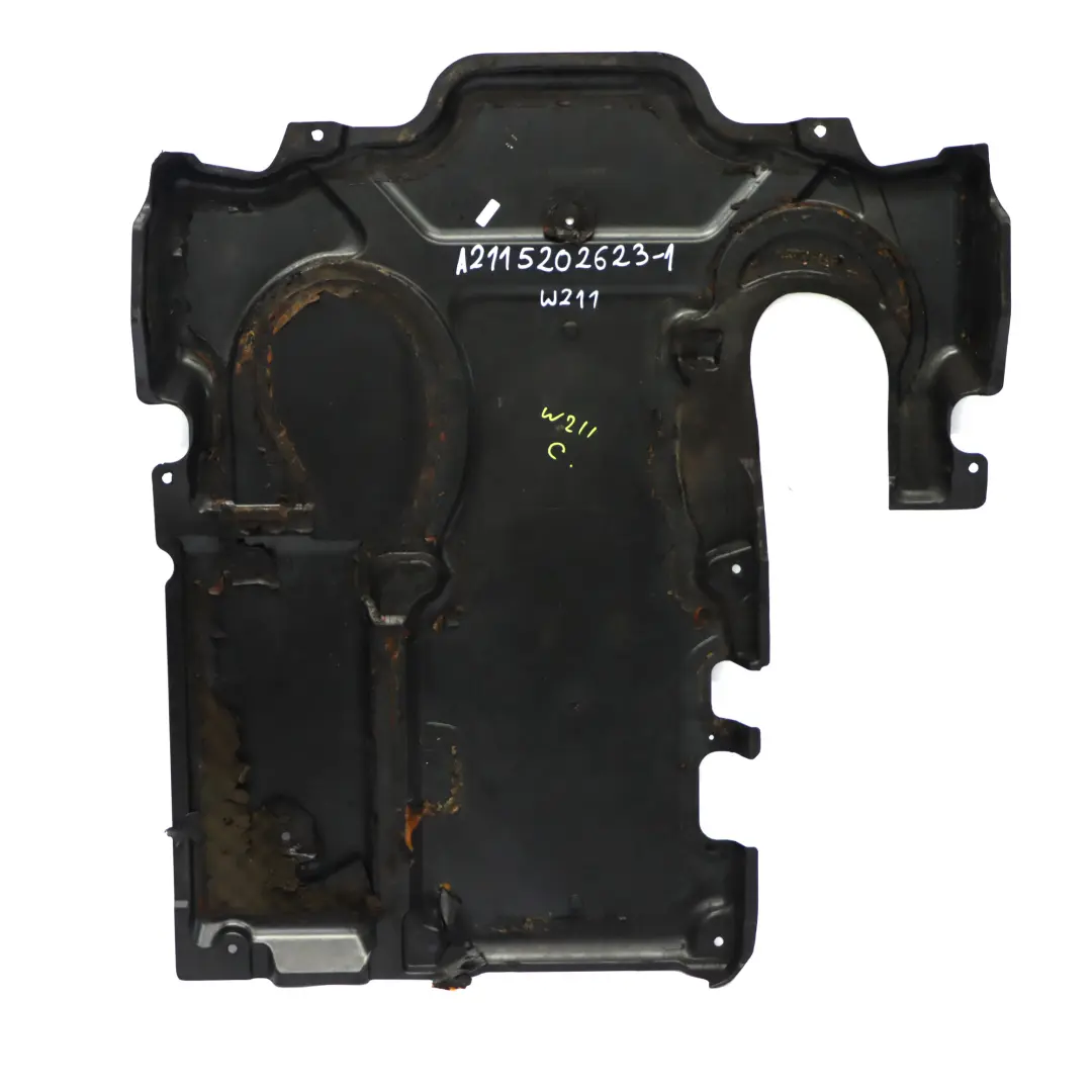 Undertray Skid Panel Screen Cover Shield to Mercedes W211 Diesel Engine with Part number A2115202623 Mercedes W211 Diesel Engine Undertray Skid Panel Screen Cover Shield - SKU A2115202623-1 - Part number A2115202623