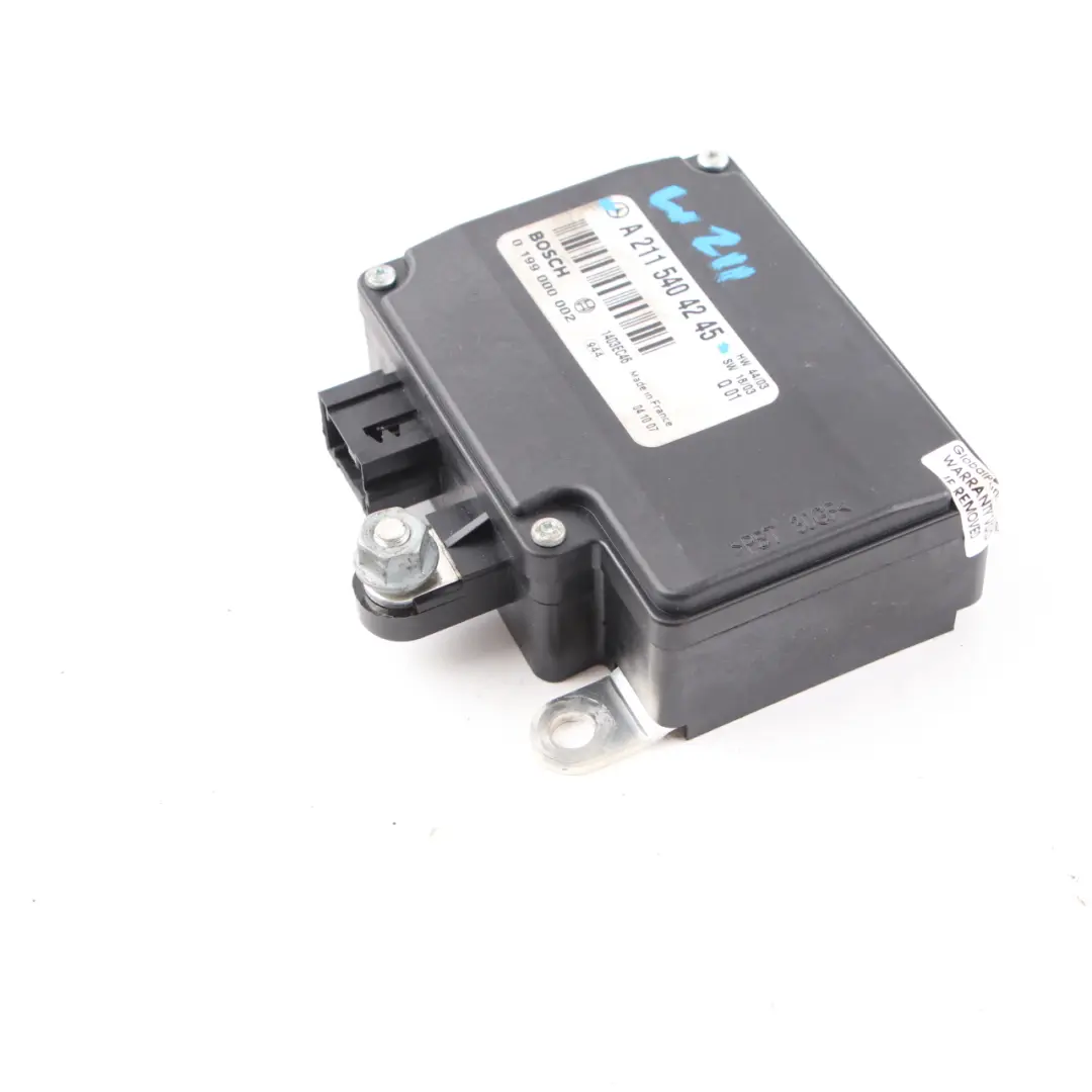 Control Module Relay to Mercedes W211 Battery Load with Part number A2115404245 Mercedes W211 Battery Load Control Module Relay - SKU A2115404245 - Part number A2115404245