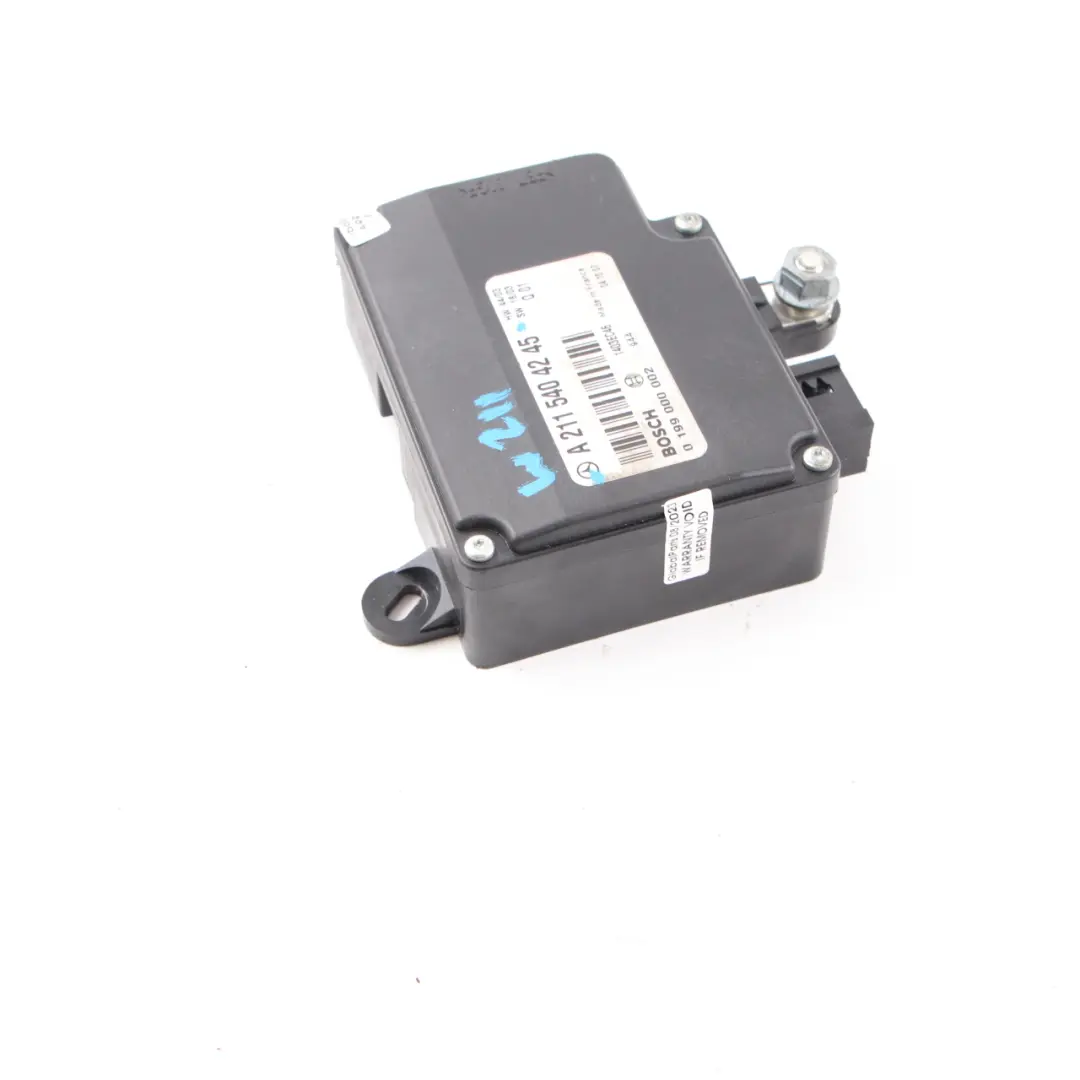 Control Module Relay to Mercedes W211 Battery Load with Part number A2115404245 Mercedes W211 Battery Load Control Module Relay - SKU A2115404245 - Part number A2115404245